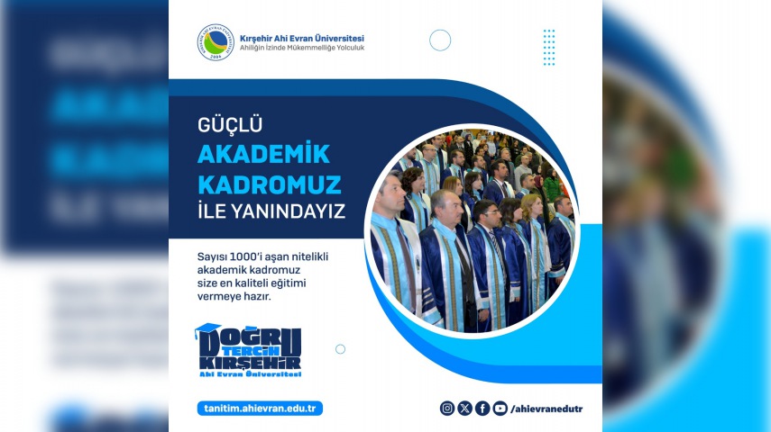 Güçlü Akademik Kadromuzla Yanınızdayız