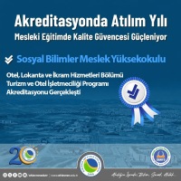 Otel, Lokanta ve İkram Hizmetleri Programı 2 Yıllığına Akredite Edildi