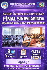SBMYO’da AYDEP Üzerinden Yapılan Final Sınavları Başarıyla Tamamlandı