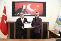 Rektör Prof. Dr. Mustafa Kasım Karahocagil’den Sosyal Bilimler MYO Müdürü Doç. Dr. Muhammed Maruf’a Ziyaret