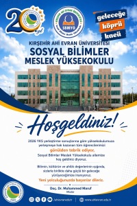 Yüksekokulumuza Hoş Geldiniz